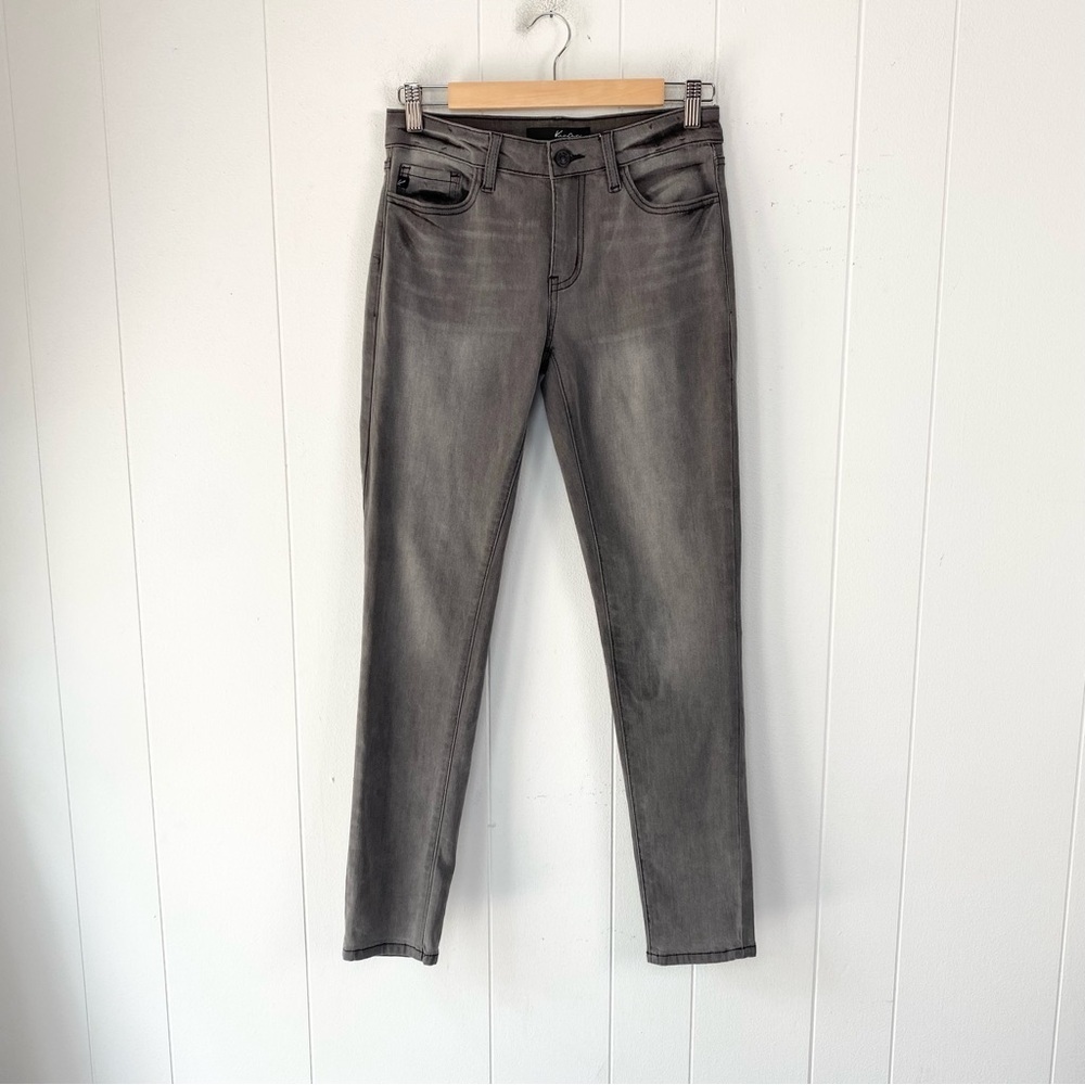 KanCan‎ Sz 5/26 Black Charcoal Wash Skinny Mid Rise Jeans Stretch Streetwear